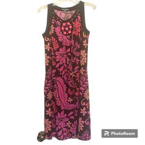 Apt 9 Women's sleeveless floral Hawaiian shift dress with beading size S